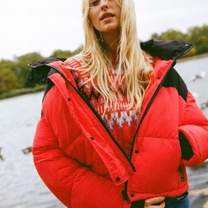 Zara women's water repellent puffer jacket, size XS